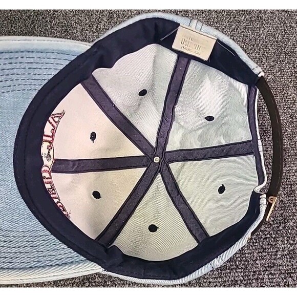 RFDF TV Denim Hat Baseball Ball Cap ADJUSTABLE Relaxed Fit Light Wash Rural Farm - Picture 6 of 6